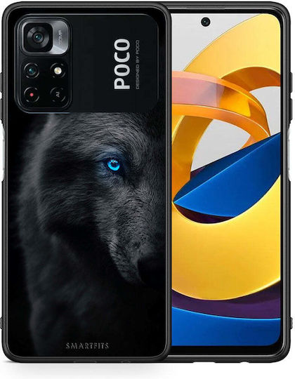 Smartfits Dark Wolf Back Cover Silicone Multicolour (Poco M4 Pro)