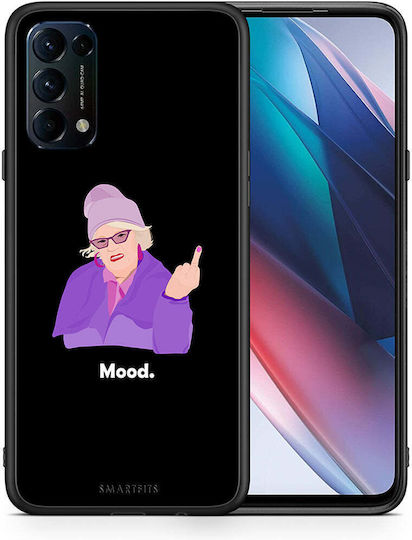 Smartfits Grandma Mood Back Cover Πλαστικό / Σιλικόνης Μαύρο (Oppo Find X3 Lite)