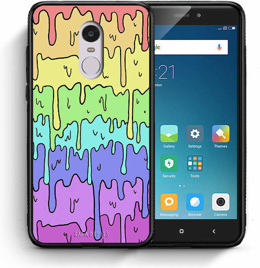 Smartfits Melting Rainbow Back Cover Σιλικόνης Πολύχρωμο (Redmi Note 4)