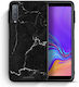 Smartfits Umschlag Rückseite Kunststoff / Silikon Schwarz (Galaxy A7 2018) A00_SM1-SA-A718_MARBLEBLACK_RO1