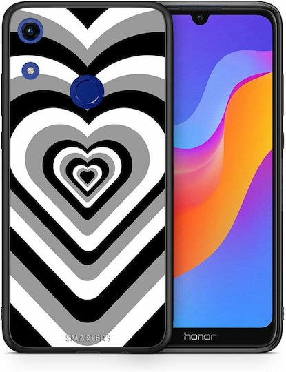 Smartfits Hearts Задна корица Пластмаса Черен (Honor 8A) 7351082680475_42335426379931