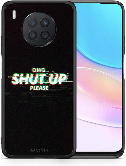 Smartfits OMG ShutUp Husă Spate din Plastic / Silicon Negru (Huawei Nova 8i / Honor 50 Lite)