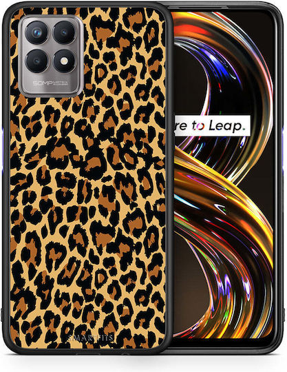 Smartfits Animal Leopard Umschlag Rückseite Kunststoff Mehrfarbig (Realme 8i)
