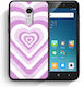 Smartfits Hearts Umschlag Rückseite Kunststoff Flieder (Redmi Note 4) A00_SM1-XI-RDMNOT4_LILACHEARTS_RO1