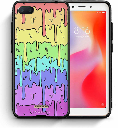 Smartfits Melting Rainbow Back Cover Σιλικόνης Πολύχρωμο (Redmi 6a)