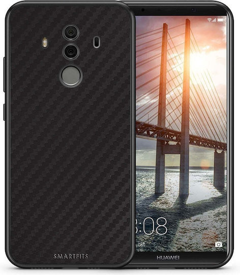 Smartfits Carbon Back Cover Plastic / Silicon Negru (Huawei Mate 10 Pro) 7522634137755_42927961473179