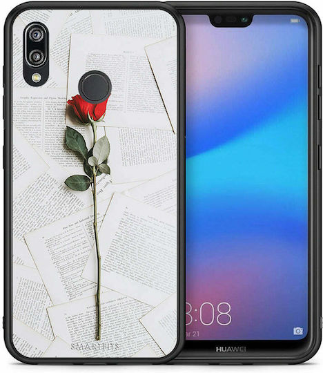 Smartfits Rose Back Cover Σιλικόνης Λευκό (Huawei P20 Lite)