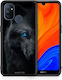 Smartfits Dark Wolf Umschlag Rückseite Silikon Mehrfarbig (OnePlus Nord N100)