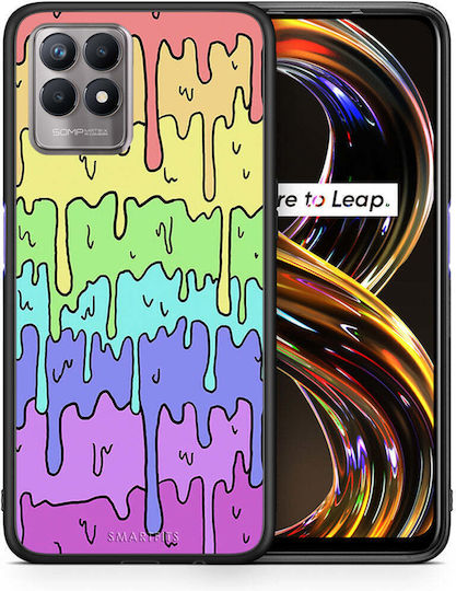Smartfits Melting Rainbow Back Cover Σιλικόνης Πολύχρωμο (Realme 8i)