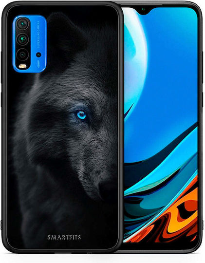 Smartfits Dark Wolf Back Cover Silicone Multicolour (Redmi 9T)