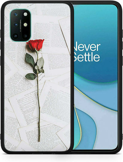 Smartfits Rose Umschlag Rückseite Silikon Weiß (OnePlus 8T)