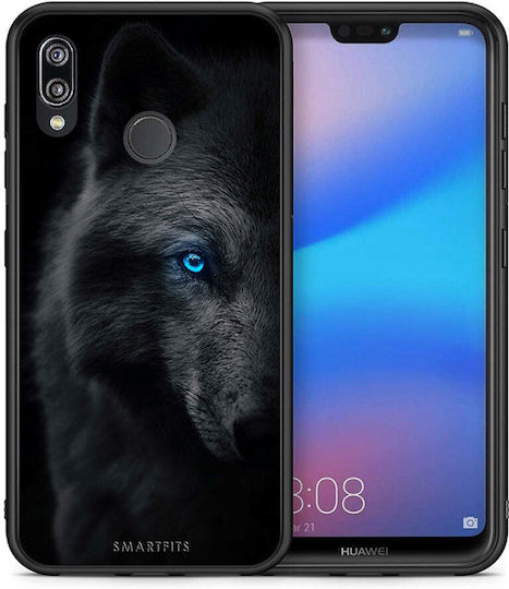 Smartfits Dark Wolf Back Cover Σιλικόνης Πολύχρωμο (Huawei P20 Lite)