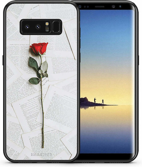 Smartfits Rose Back Cover Silicon Alb (Galaxy Note 8)
