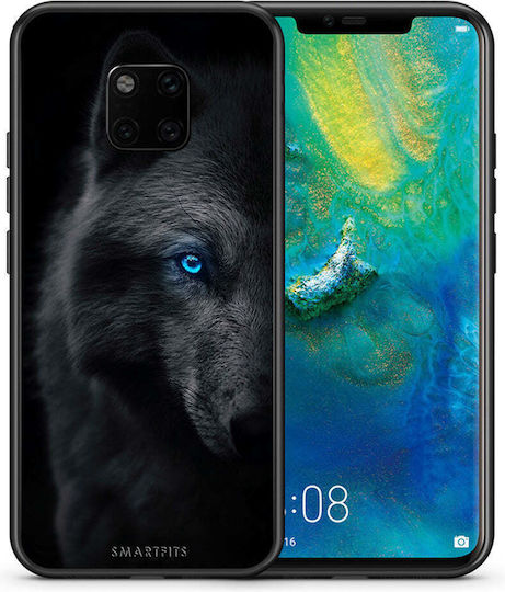 Smartfits Dark Wolf Umschlag Rückseite Silikon Mehrfarbig (Honor 20 Pro)
