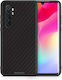 Smartfits Carbon Back Cover Plastic / Silicon Negru (Xiaomi Mi Note 10 Lite) 7522624798875_42927924150427