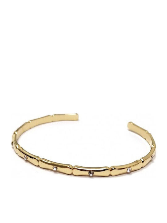 Karma Fashion Damen Armband Handschellen aus Stahl Vergoldet