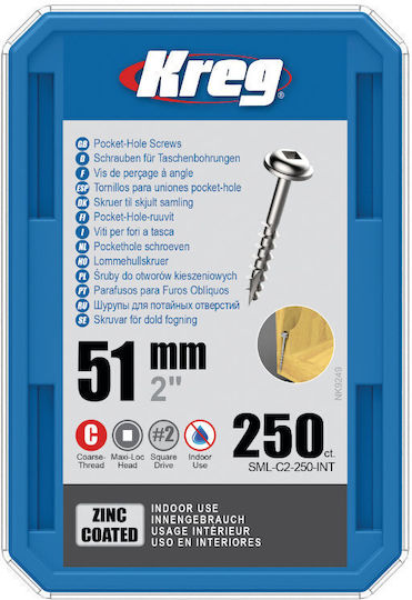 Kreg Screw Square with Length 51mm 250pcs