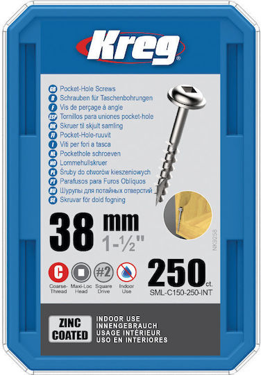 Kreg Screw Square with Length 38mm 250pcs