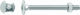 Lux Tools Schlittenbolzen Inox mit Durchmesser M6 und Länge 50mm 4Stück