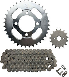 JT Sprockets Kette & Ritzel-Kit für Daytona Sprinter 125 für Triumph Daytona