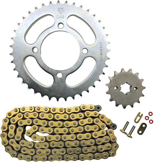 JT Sprockets Σετ Γρανάζια Αλυσίδα για Yamaha Crypton R 115