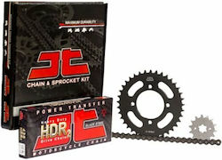 JT Sprockets Σετ Γρανάζια Αλυσίδα για Yamaha Z 125