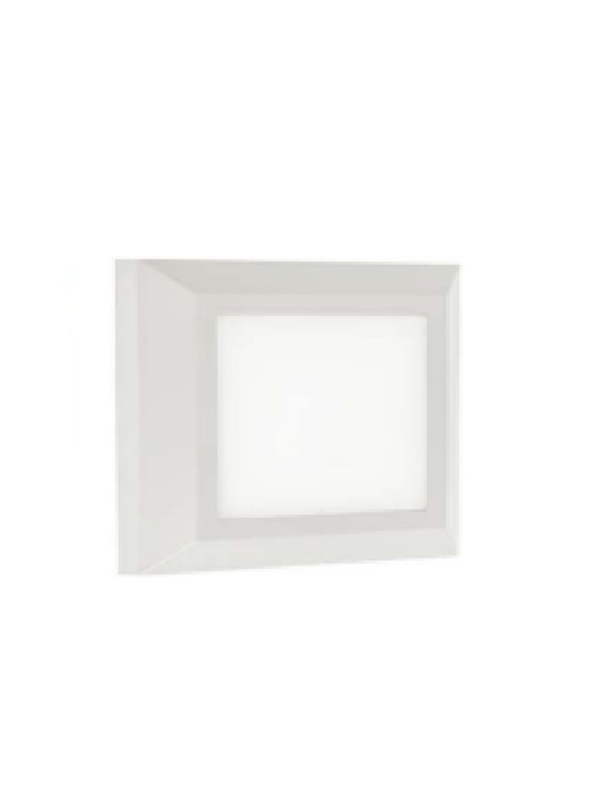 Universe Wall-Mounted Outdoor Ceiling Light LED IP65 5W with Warm White Light 12.4x12.4εκ.