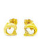 PS Silver Earrings Pendants made of Gold 14K