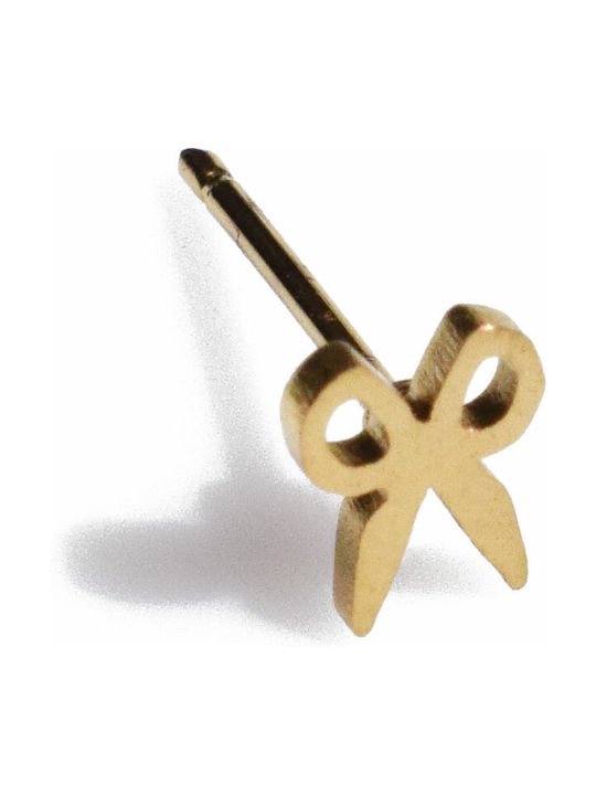 Bizoutaki Nose Earring Stud made of Steel Gold Plated