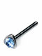 Bizoutaki Nasenpiercing aus Stahl Silber