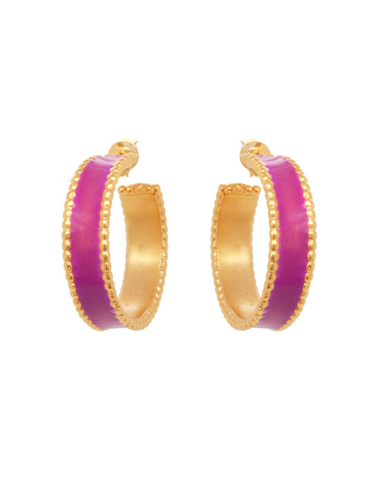 LifeLikes Earrings Hoops Gold Plated