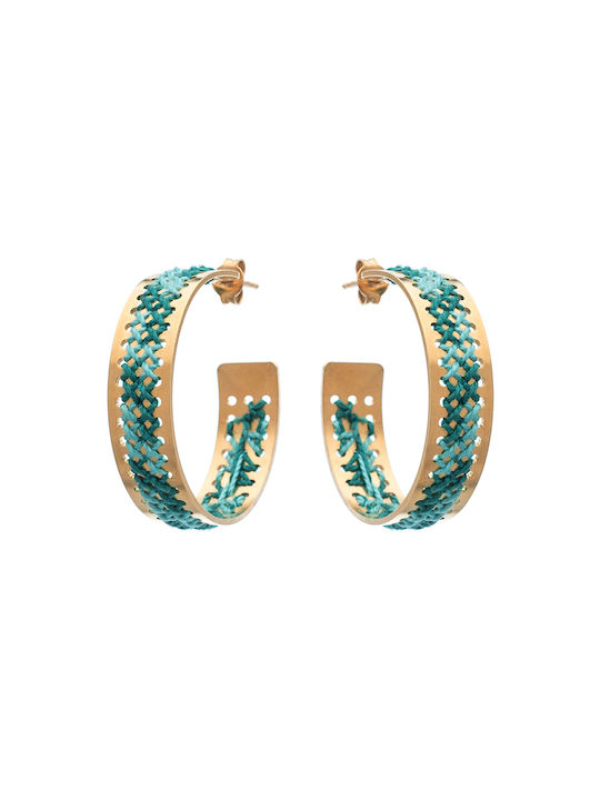 LifeLikes Earrings Hoops Gold Plated