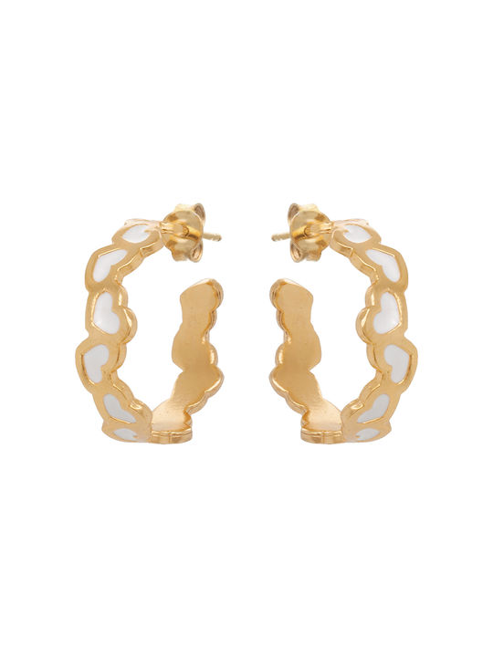 LifeLikes Earrings Hoops Gold Plated