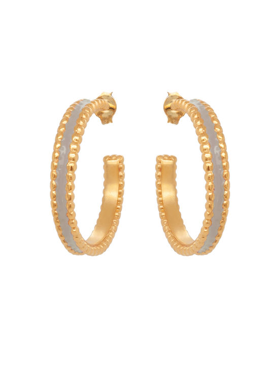 LifeLikes Earrings Hoops Gold Plated