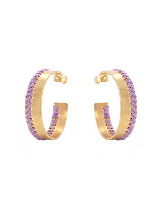 LifeLikes Earrings Hoops Gold Plated