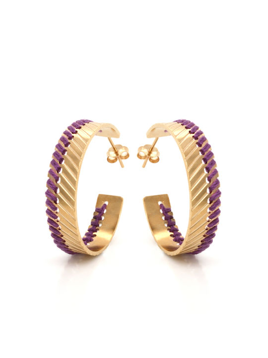 LifeLikes Earrings Hoops Gold Plated