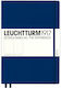 Leuchtturm1917 Тетрадка A4 с Бели Страници и Ластик Син