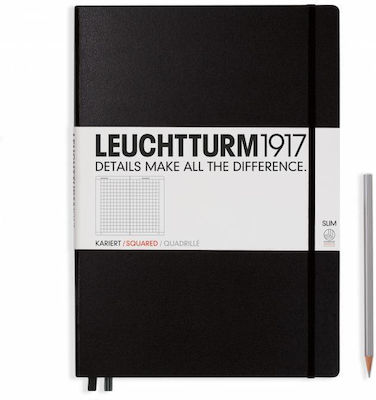 Leuchtturm1917 Notebook A4 Squared Black