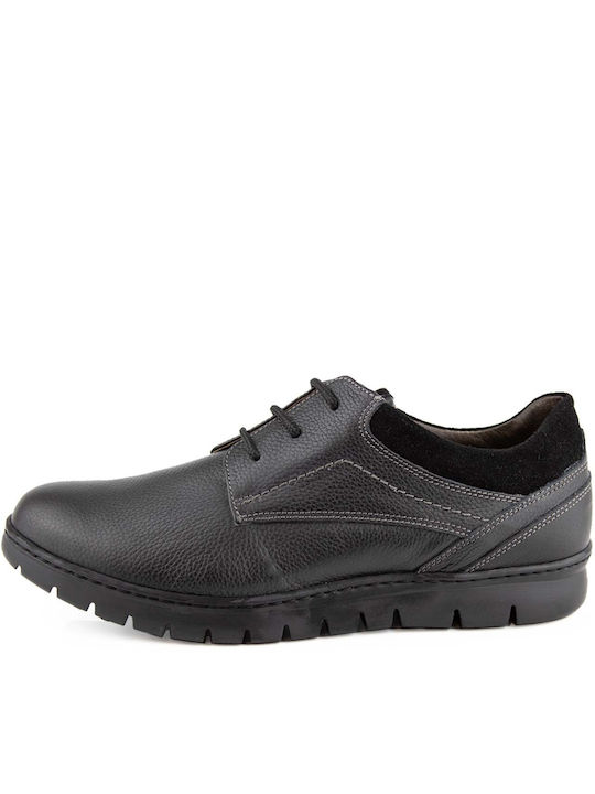 Softies Men's Leather Casual Shoes Black