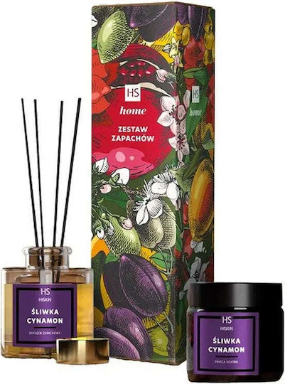 HiSkin Set Difuzor cu Aromă Prună și scorțișoară 120gr 100ml
