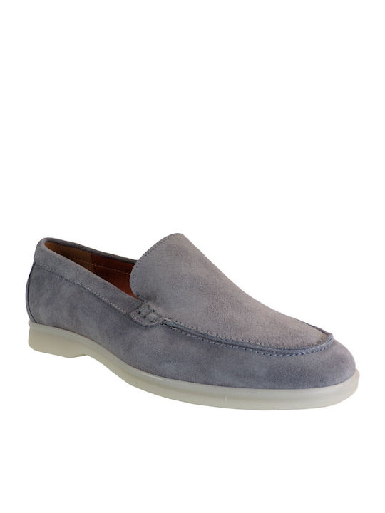 Softies Δερμάτινα Ανδρικά Loafers σε Γκρι Χρώμα