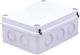 Surface Mounted Electrical Box IP44 in Gray Color 5pcs
