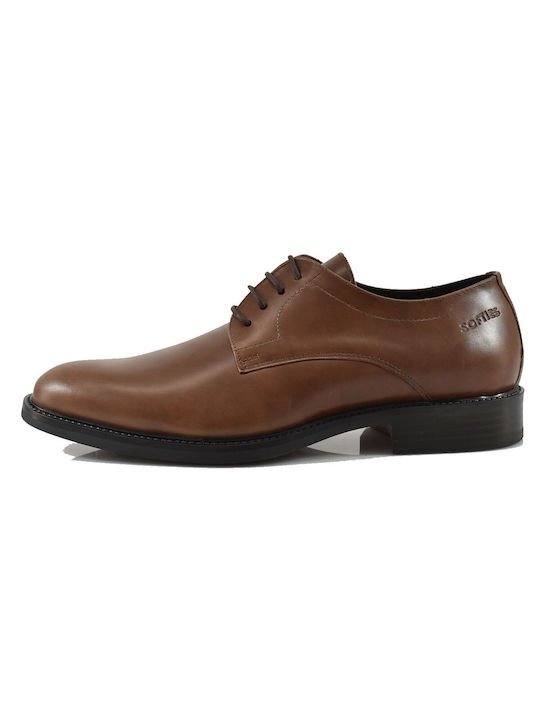 Softies Men's Leather Dress Shoes Brown