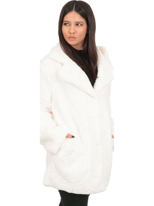 Silia D Women's Long Fur White