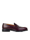 Men's Leather Moccasins Burgundy