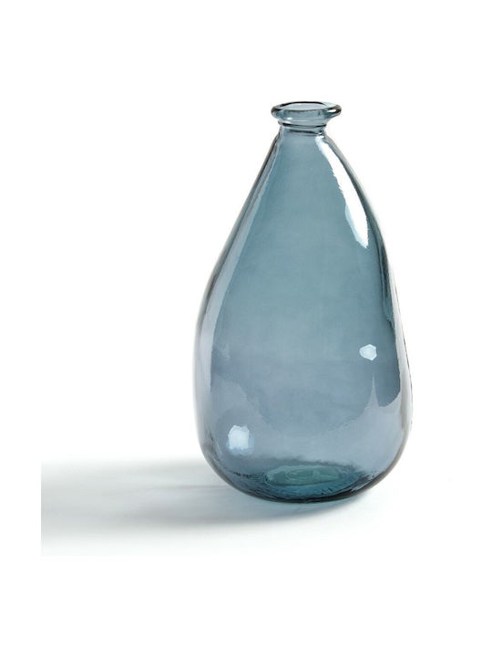 La Redoute Interieurs Vază Decorativă Sticlă Albastru 20x20x36cm 1buc