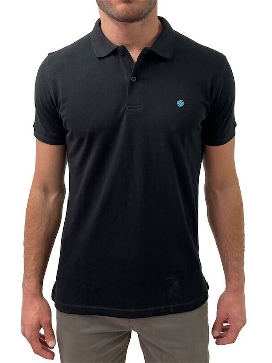 Dors Herren Kurzarmshirt Polo Schwarz