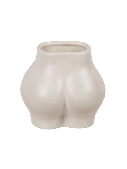 Out of the Blue Vază Decorativă Ceramică Booty Albă Φ10xÎ11cm