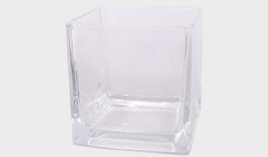 Paperpack Net Βάζο Γυάλινο Διάφανο 12x12xΥ12cm
