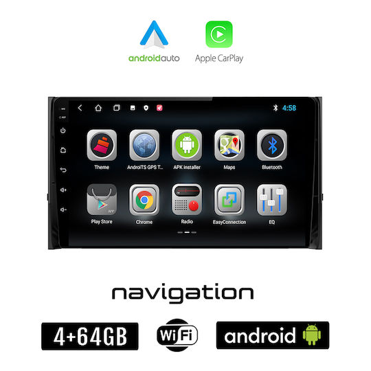 Booma Ηχοσύστημα Αυτοκινήτου για Skoda Kodiaq 2016> (Bluetooth/USB/WiFi/GPS/Apple-Carplay/Android-Auto) με Οθόνη Αφής 10"